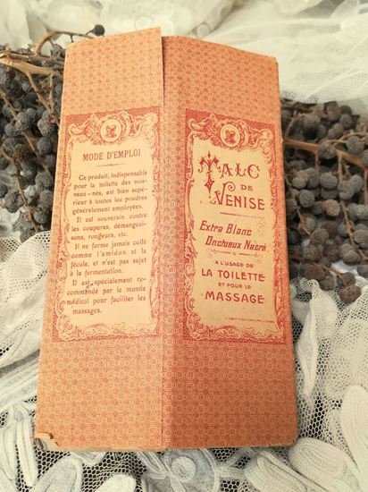 vintage talc de venice verpakking