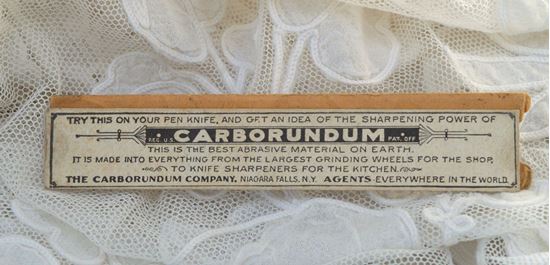vintage Amerikaanse verpakking carborundum