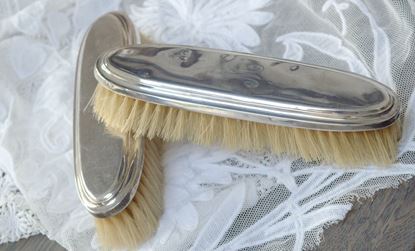Picture of SET OF VINTAGE SILVER BRUSHES WITH MOMOGRAM ENGRAVED FROM 1922