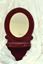 Picture of VINTAGE RED VELVET WALL MIRROR