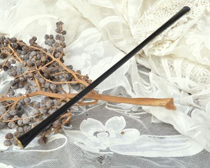 Picture of VINTAGE BLACK LONG CIGARETTE PIPE*SOLD*
