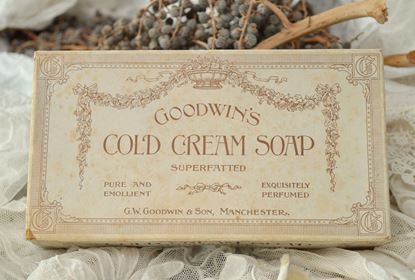brocante Goodwin's kartonnen zeep verpakking