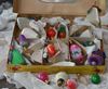 Picture of BOX OF VINTAGE CHRISTMAS LIGHTS AND CHRISTMAS DECORATIONS