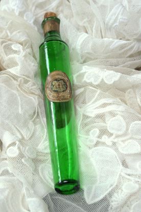 vintage lange groene fles breidenbacher