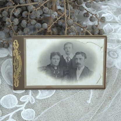 vintage foto van rond 1900 van gezin