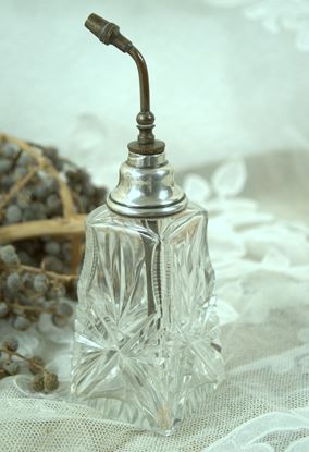 antiek geslepen kristallen parfum verstuiver