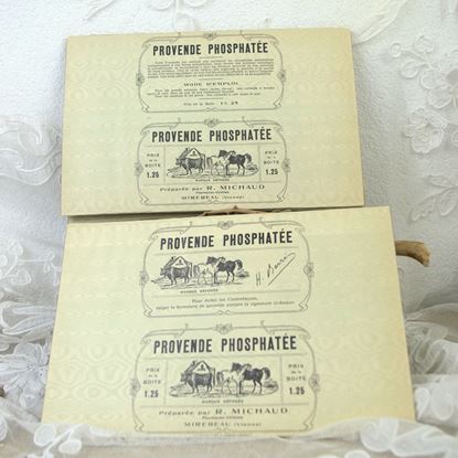 vintage ongebruikte  Franse verpakking dieren geneesmiddel