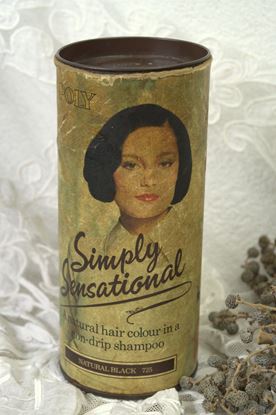 Vintage verpakking poly haarkleuring