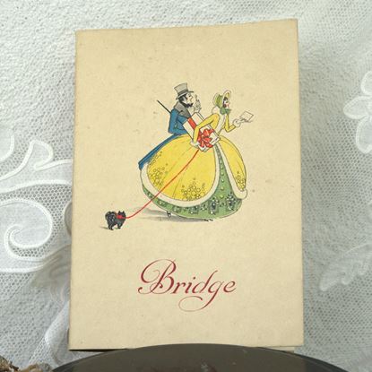 vintage bridge scoreboekje